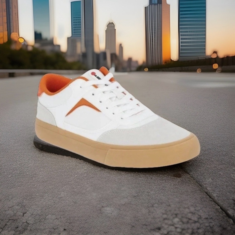 Airwalk Men's Huntington Sneakers, Size 8 Shoes Skateboard Skate Orange